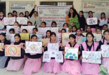 एनआईटी–3 फरीदाबाद में छात्राओं ने पोस्टरों के जरिए दिया नशा मुक्ति का संदेश