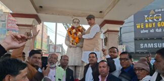 महापरिनिर्वाण दिवस के अवसर पर विधायक एवं पूर्व कैबिनेट मंत्री पं॰ मूलचंद शर्मा ने डॉ भीमराव अंबेडकर को दी श्रद्धांजलि